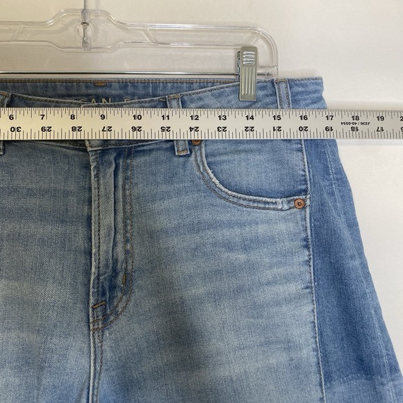 American Eagle Jeans Women 8 Low-Rise Baggy Wide Leg Distressed Grunge Slouchy - Picture 3 of 11